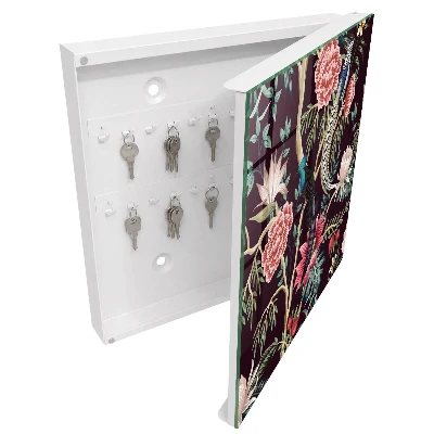 Key cabinet Flowers and birds