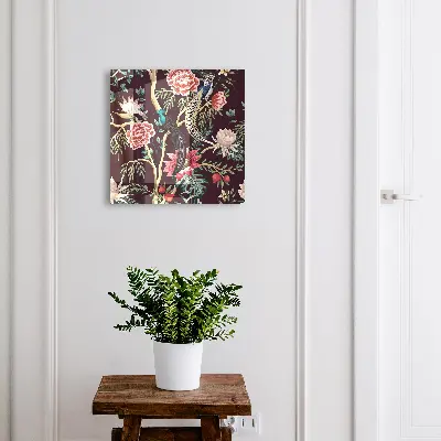 Key cabinet Flowers and birds