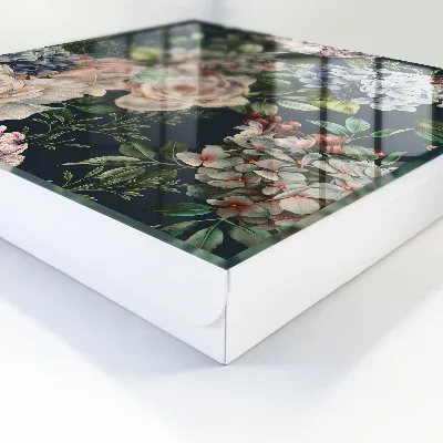 Key box for wall Floral pattern