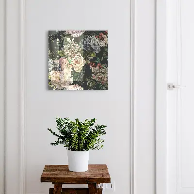 Key box for wall Floral pattern