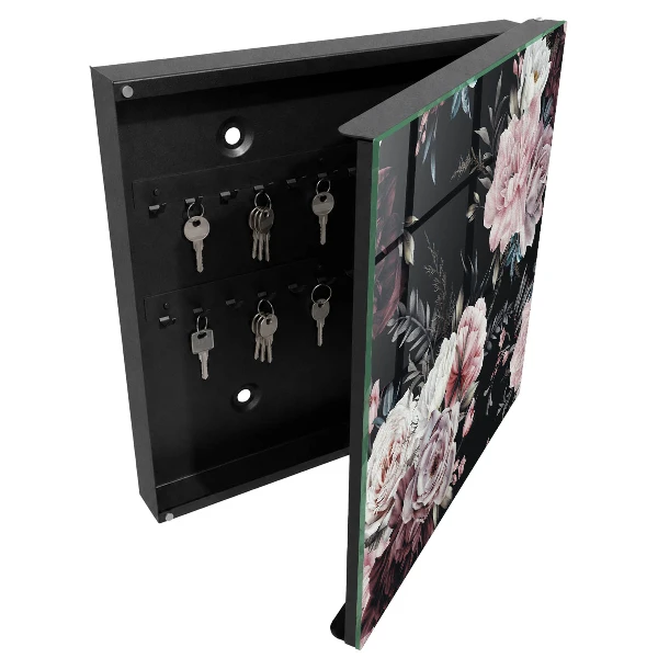 Wall mounted key box Floral charm