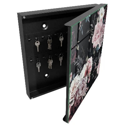 Wall mounted key box Floral charm