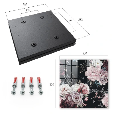 Wall mounted key box Floral charm