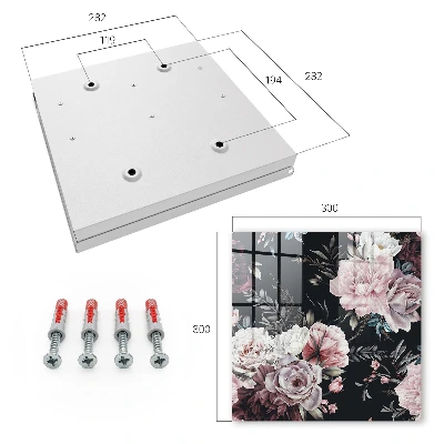 Wall mounted key box Floral charm