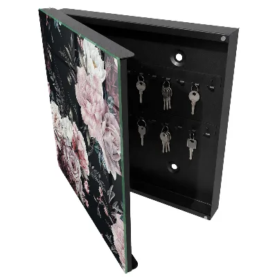 Wall mounted key box Floral charm