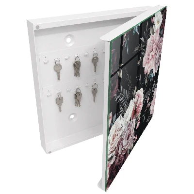 Wall mounted key box Floral charm