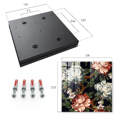Key cabinet Flowers of nature