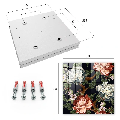 Key cabinet Flowers of nature