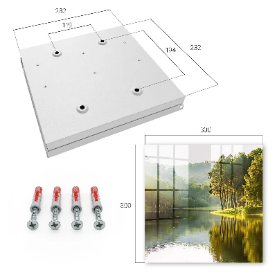 Key box for wall Green landscape