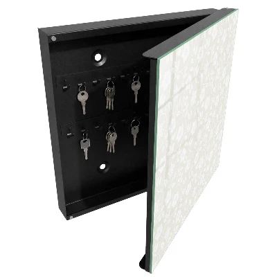 Key box for wall Floral pattern
