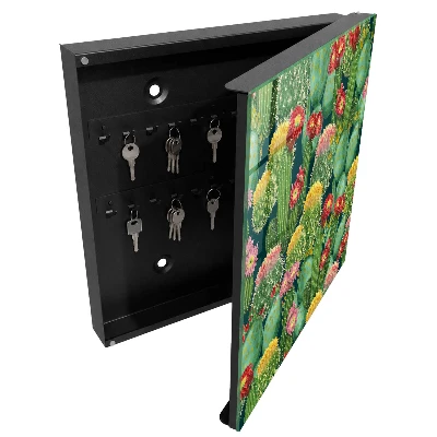 Wall mounted key box Colorful garden