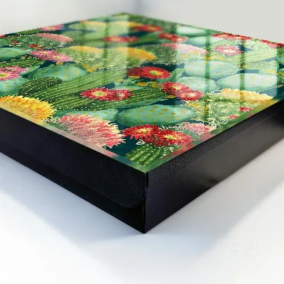 Wall mounted key box colorful garden design