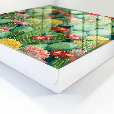 Wall mounted key box Colorful garden
