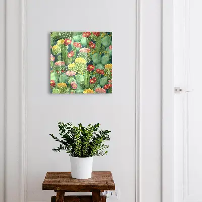 Wall mounted key box Colorful garden