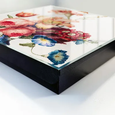 Key box for wall Colorful flowers
