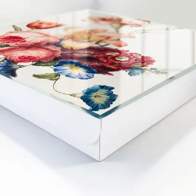 Key box for wall Colorful flowers