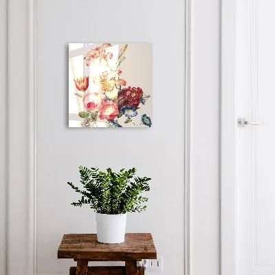 Key box for wall Colorful flowers