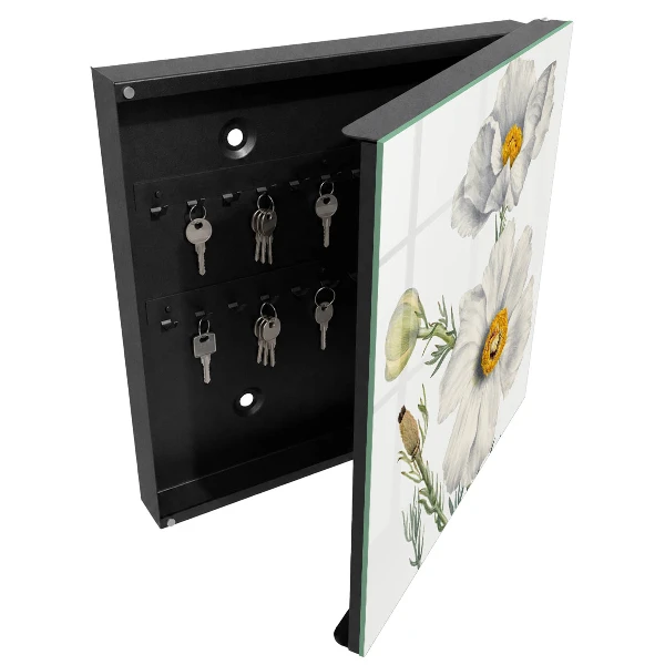 Wall mounted key box Flowers nature