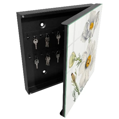 Wall mounted key box Flowers nature