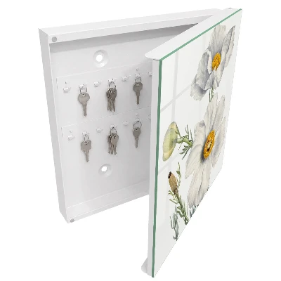 Wall mounted key box Flowers nature