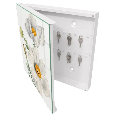 Wall mounted key box Flowers nature