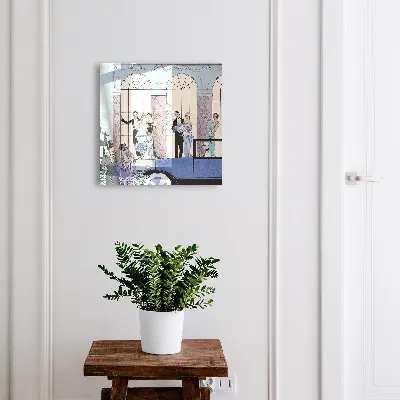 Key cabinet blue party design