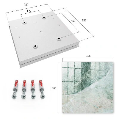 Key box for wall Marble elegance
