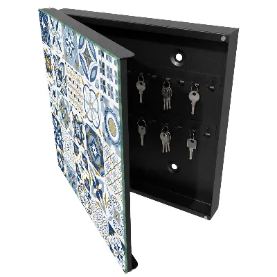 Key box for wall Colorful tiles