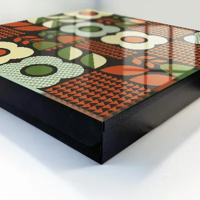 Wall mounted key box Cheerful flowers