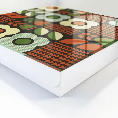 Wall mounted key box Cheerful flowers