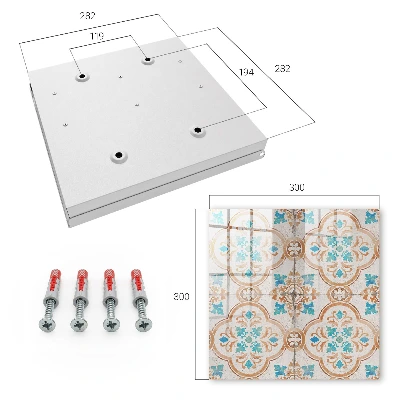 Key cabinet Tile pattern