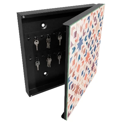 Key box for wall Geometric pattern
