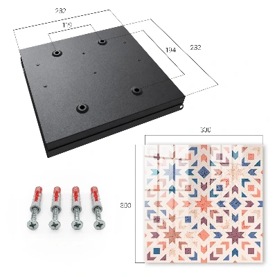 Key box for wall Geometric pattern