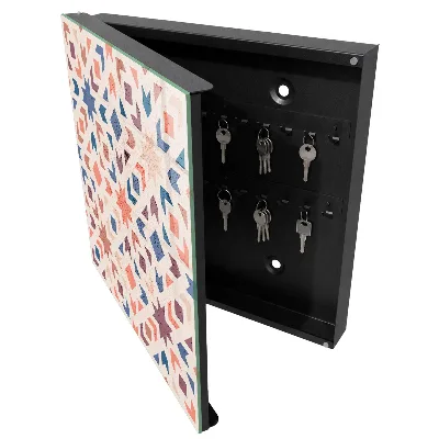 Key box for wall Geometric pattern