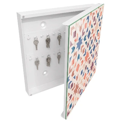 Key box for wall Geometric pattern