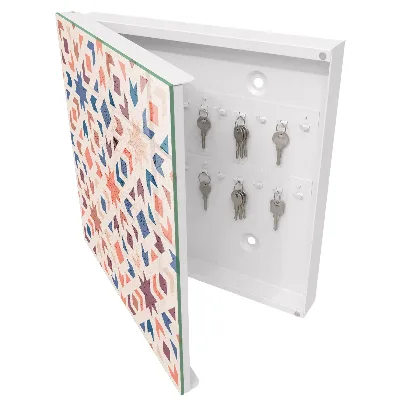 Key box for wall Geometric pattern