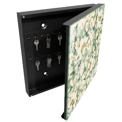 Key box for wall Floral pattern