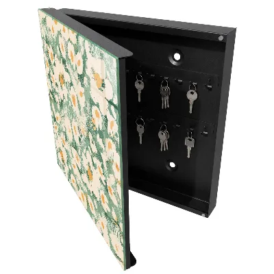 Key box for wall Floral pattern