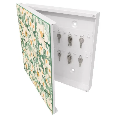 Key box for wall Floral pattern