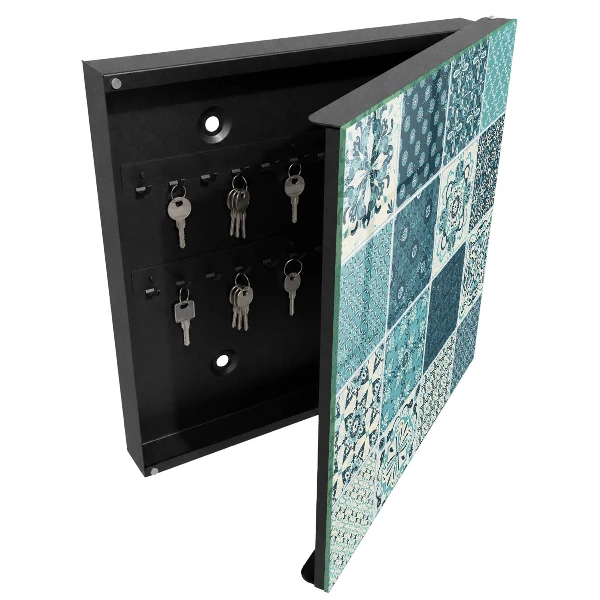 Key cabinet with retro mosaic design