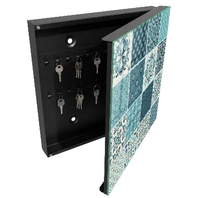 Key cabinet with retro mosaic design