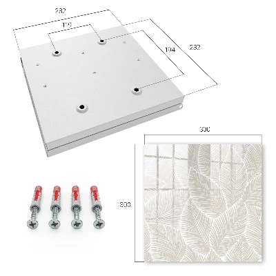 Key box for wall Calm leaves