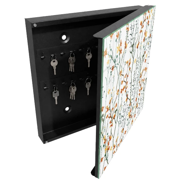 Key box for wall Floral pattern