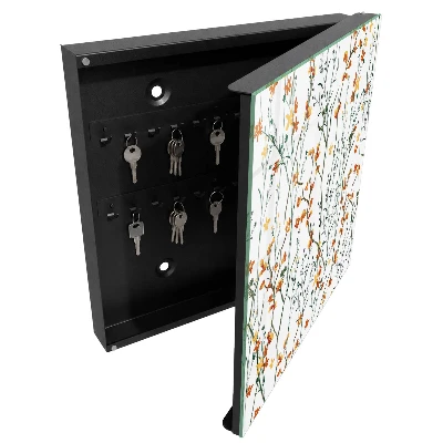 Key box for wall Floral pattern