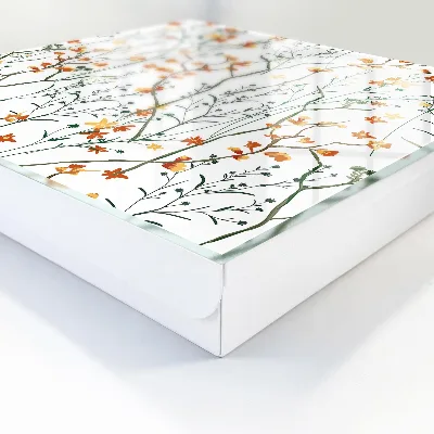Key box for wall Floral pattern