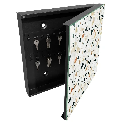 Wall mounted key box Terrazzo pattern