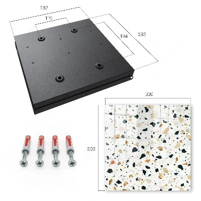 Wall mounted key box Terrazzo pattern
