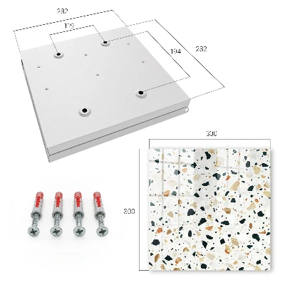 Wall mounted key box Terrazzo pattern