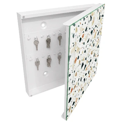 Wall mounted key box Terrazzo pattern
