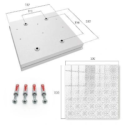 Key box for wall Geometric pattern
